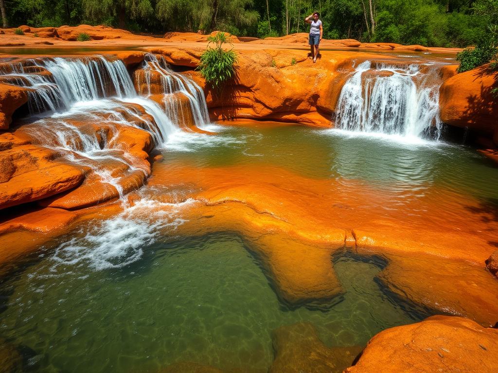 Cachoeira Paraíso Perdido em Capítolio, Minas Gerais, com suas águas cristalinas Cachoeira Paraíso Perdido em Capítolio, Minas Gerais, com suas águas cristalinas