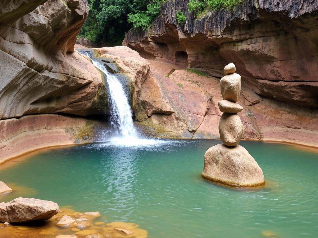 Cachoeira da Capivara e Pedra Ancorada em Capítolio Cachoeira da Capivara e Pedra Ancorada em Capítolio