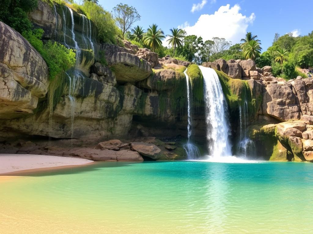 Cachoeira da Filó em Capítolio com seu grande poço para banho Cachoeira da Filó em Capítolio com seu grande poço para banho