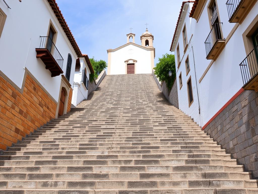 Escadaria da Igreja de Santa Rita em Serro Escadaria da Igreja de Santa Rita em Serro