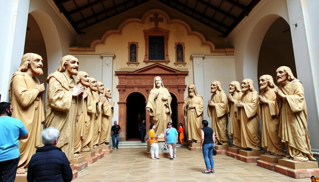 Esculturas dos Profetas de Aleijadinho no Santuário do Bom Jesus de Matosinhos, um dos 17 melhores destinos para conhecer em Minas Gerais Esculturas dos Profetas de Aleijadinho no Santuário do Bom Jesus de Matosinhos, um dos 17 melhores destinos para conhecer em Minas Gerais