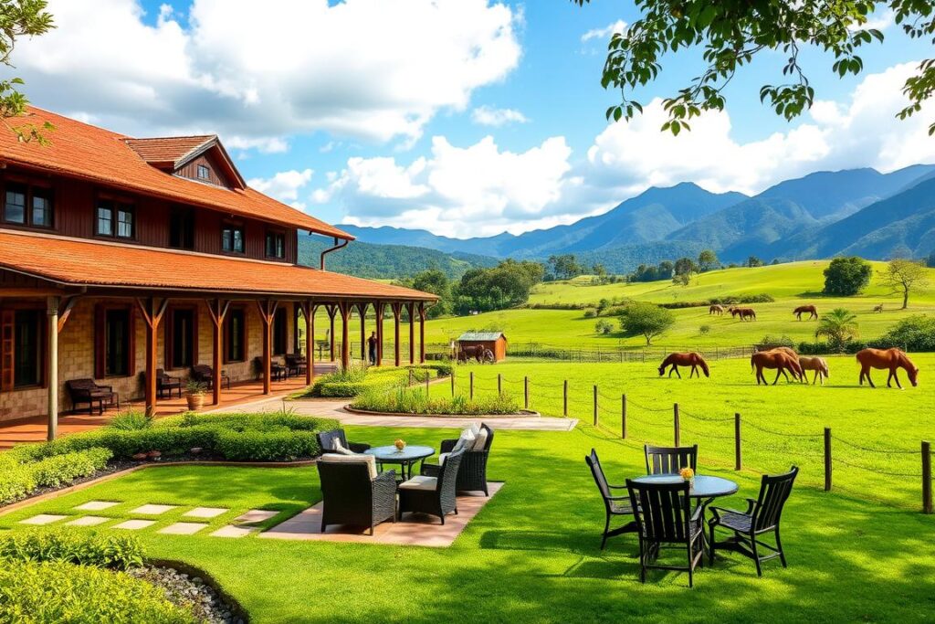 Hotel fazenda em Minas Gerais com vista para as montanhas Hotel fazenda em Minas Gerais com vista para as montanhas