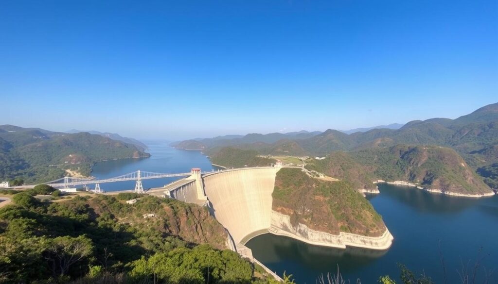 Mirante da Usina de Furnas em Capítolio com vista para a barragem Mirante da Usina de Furnas em Capítolio com vista para a barragem