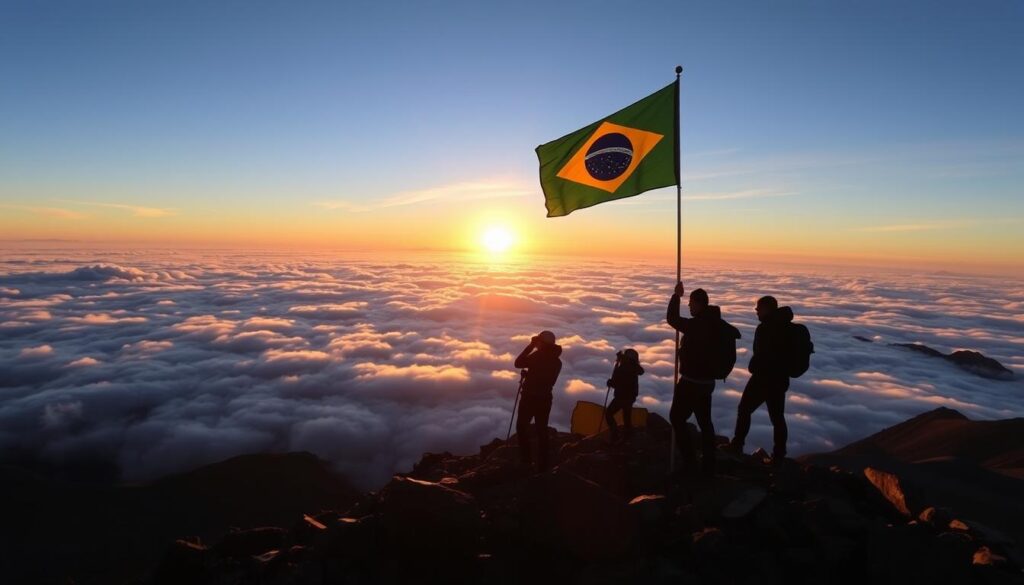 Nascer do sol no Pico da Bandeira, um dos 17 melhores destinos para conhecer em Minas Gerais Nascer do sol no Pico da Bandeira, um dos 17 melhores destinos para conhecer em Minas Gerais
