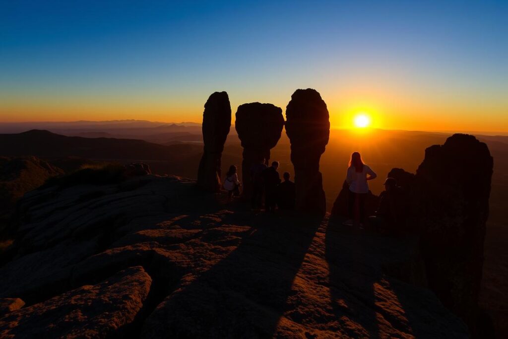 Pôr do sol visto da Pirâmide em São Thomé das Letras Pôr do sol visto da Pirâmide em São Thomé das Letras