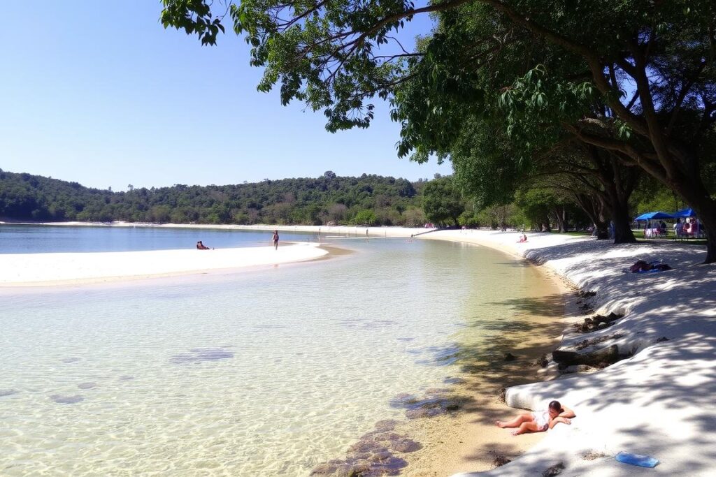 Praia do Lapeiro em Rio Preto Minas Gerais com suas águas doces e areia branca Praia do Lapeiro em Rio Preto Minas Gerais com suas águas doces e areia branca