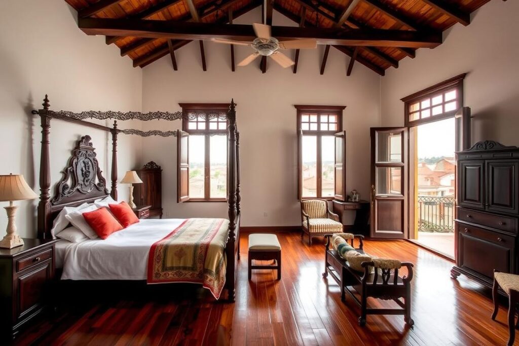 Quarto em pousada histórica de Ouro Preto Quarto em pousada histórica de Ouro Preto