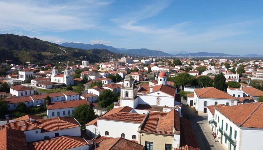Vista panorâmica de Diamantina com suas igrejas históricas, um dos 17 melhores destinos para conhecer em Minas Gerais Vista panorâmica de Diamantina com suas igrejas históricas, um dos 17 melhores destinos para conhecer em Minas Gerais