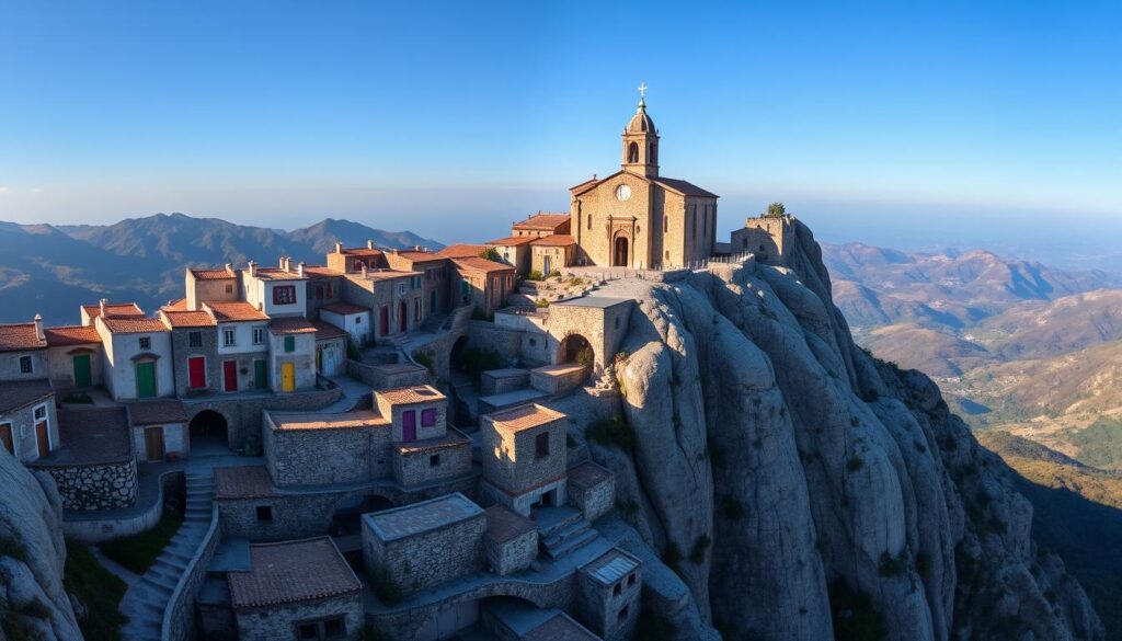 Vista panorâmica de São Thomé das Letras com suas casas de pedra, um dos 17 melhores destinos para conhecer em Minas Gerais Vista panorâmica de São Thomé das Letras com suas casas de pedra, um dos 17 melhores destinos para conhecer em Minas Gerais